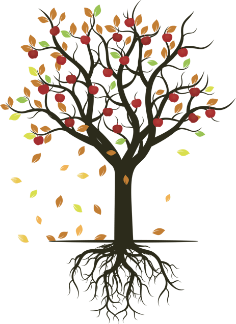 Tree in fall illustration