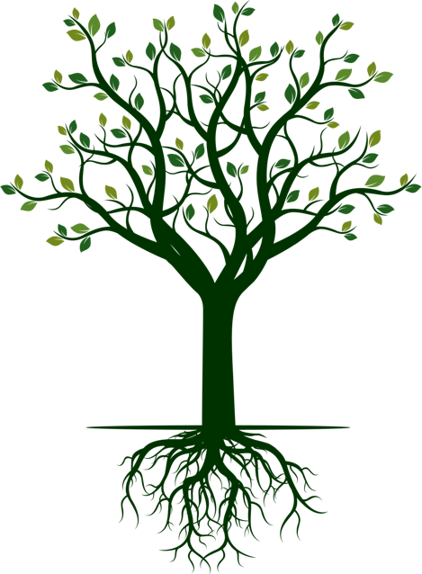 Tree in spring illustration