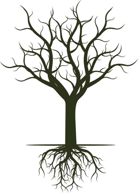 Tree in winter illustration